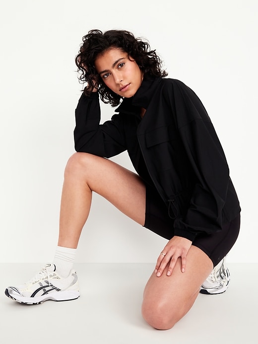 Image number 3 showing, SleekTech Oversized Cinched-Waist Jacket
