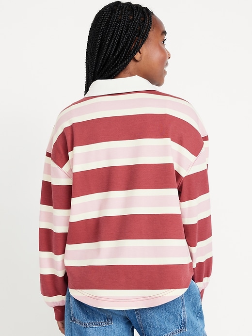 Image number 2 showing, Oversized Rugby Polo Shirt for Girls