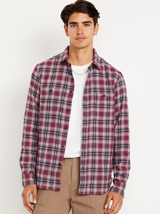 Image number 1 showing, Plaid Flannel Pocket Shirt