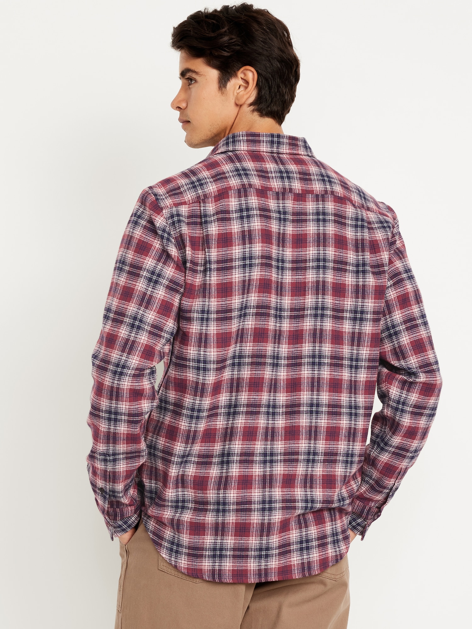 Plaid Flannel Pocket Shirt