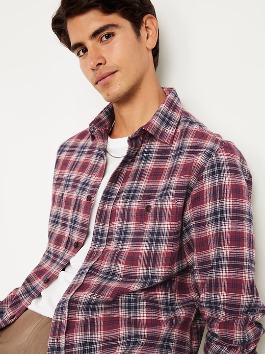 Image number 3 showing, Plaid Flannel Pocket Shirt
