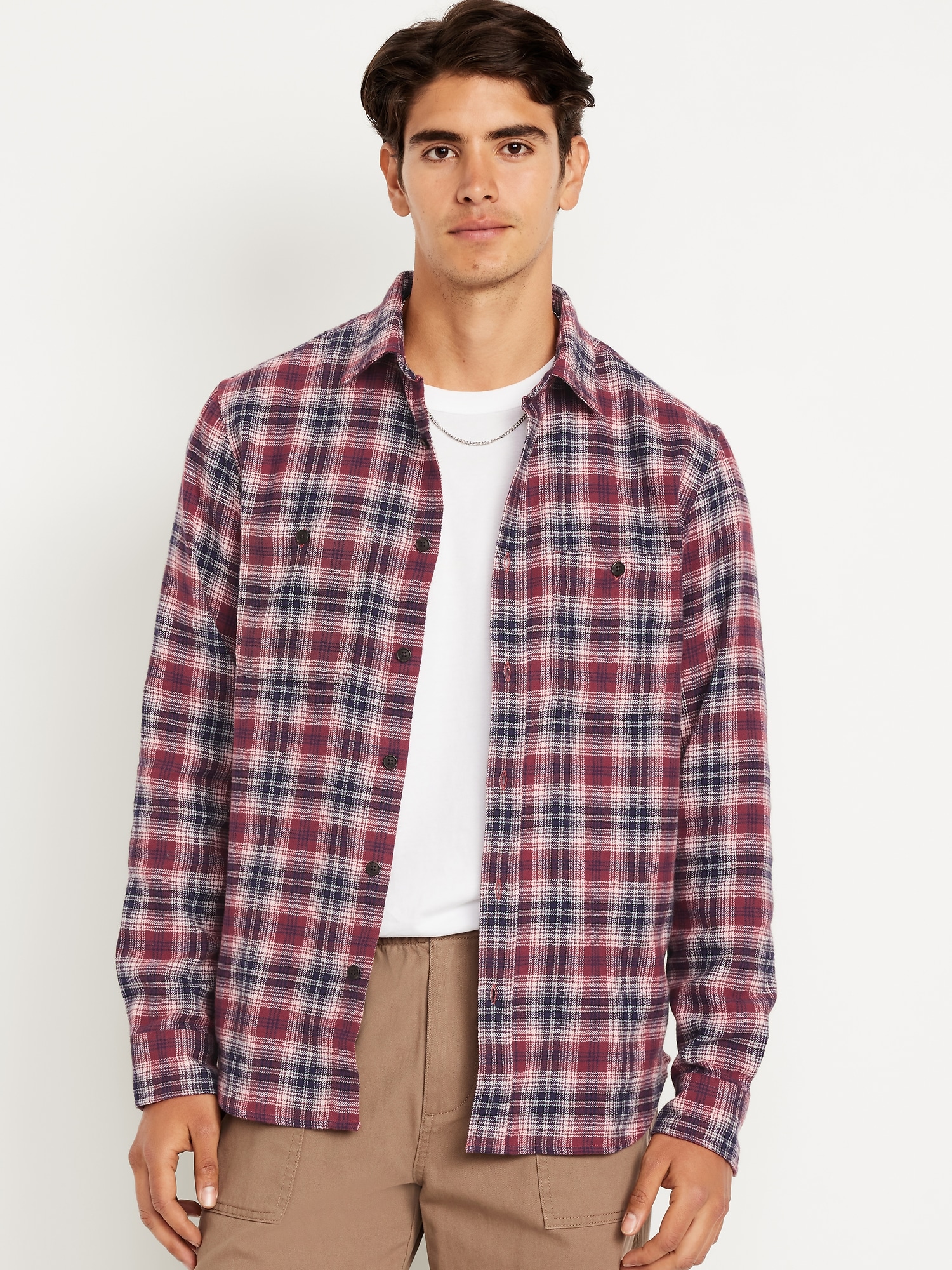 Plaid Flannel Pocket Shirt