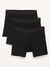 Image number 1 showing, 3-Pack Soft-Washed Boxer Briefs -- 6.25-inch inseam
