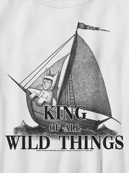Image number 2 showing, Where The Wild Things Are King Of All The Wild Things Gender-Neutral Graphic T-Shirt for Kids