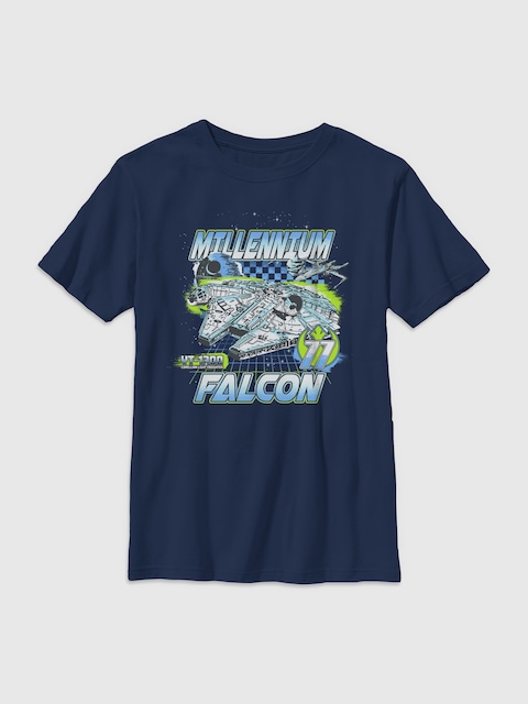 Star Wars Millennium Race Gender-Neutral Graphic T-Shirt for Kids - Navy