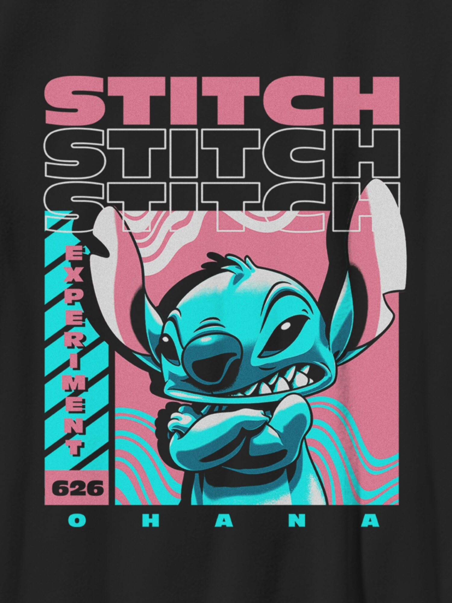 Детская футболка Old Navy Lilo Stitch Boxed Stitch Gender-Neutral Graphic, цвет: Чёрный — фото 2