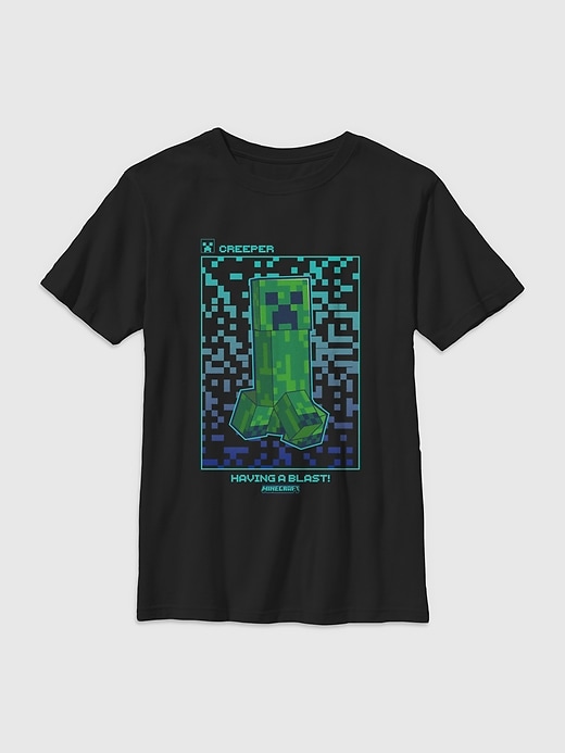 Image number 1 showing, Minecraft Mine Pixel Creep Gender-Neutral Graphic T-Shirt for Kids