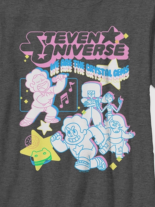 Image number 2 showing, Steven Universe Streetwear Collage Gender-Neutral Graphic T-Shirt for Kids