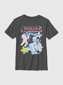 Image number 1 showing, Steven Universe Streetwear Collage Gender-Neutral Graphic T-Shirt for Kids