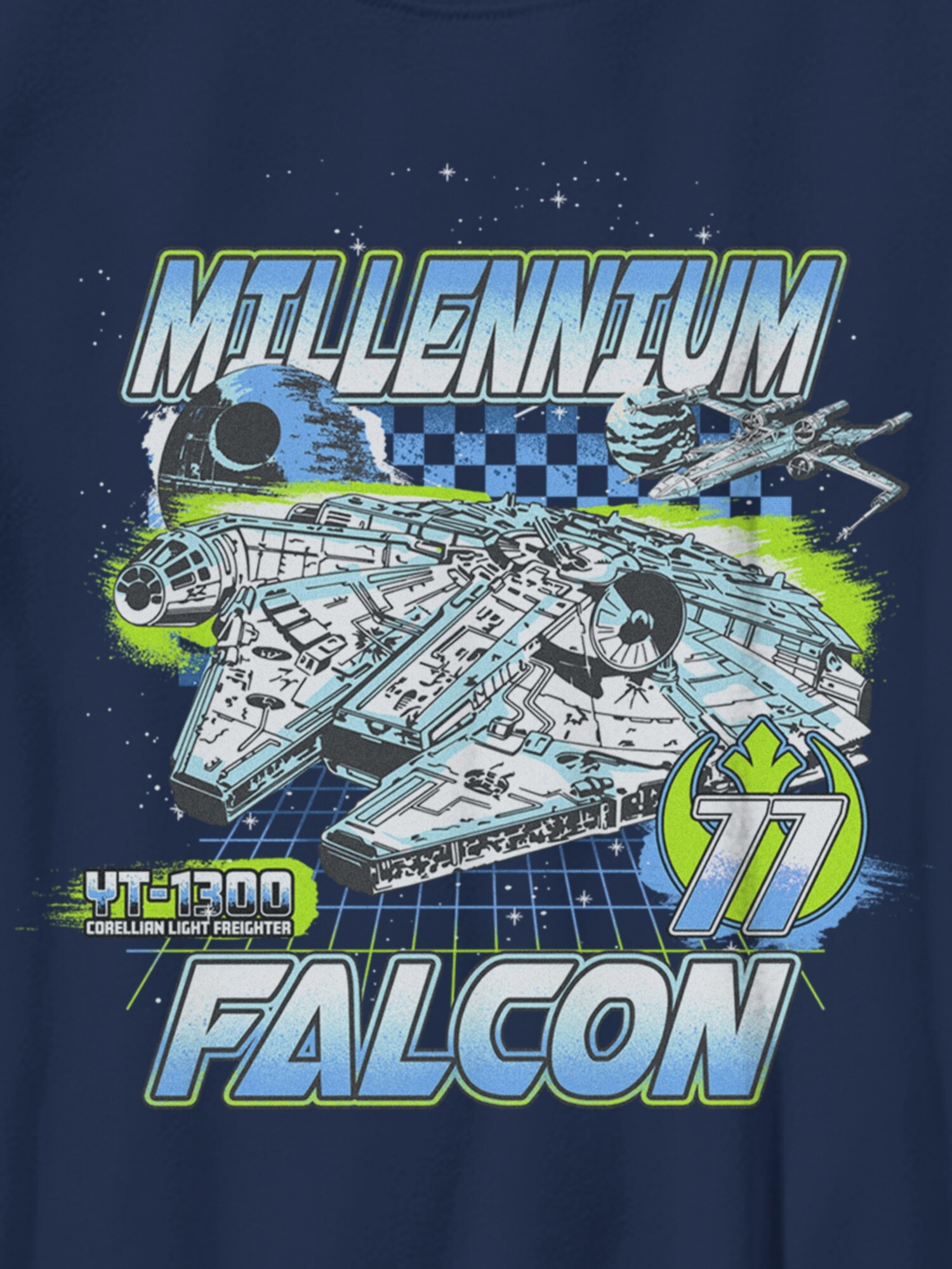 Детская футболка Old Navy Star Wars Millennium Race Gender-Neutral Graphic, цвет: Тёмно-синий — фото 2