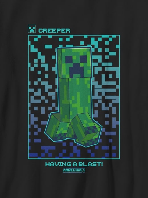Image number 2 showing, Minecraft Mine Pixel Creep Gender-Neutral Graphic T-Shirt for Kids