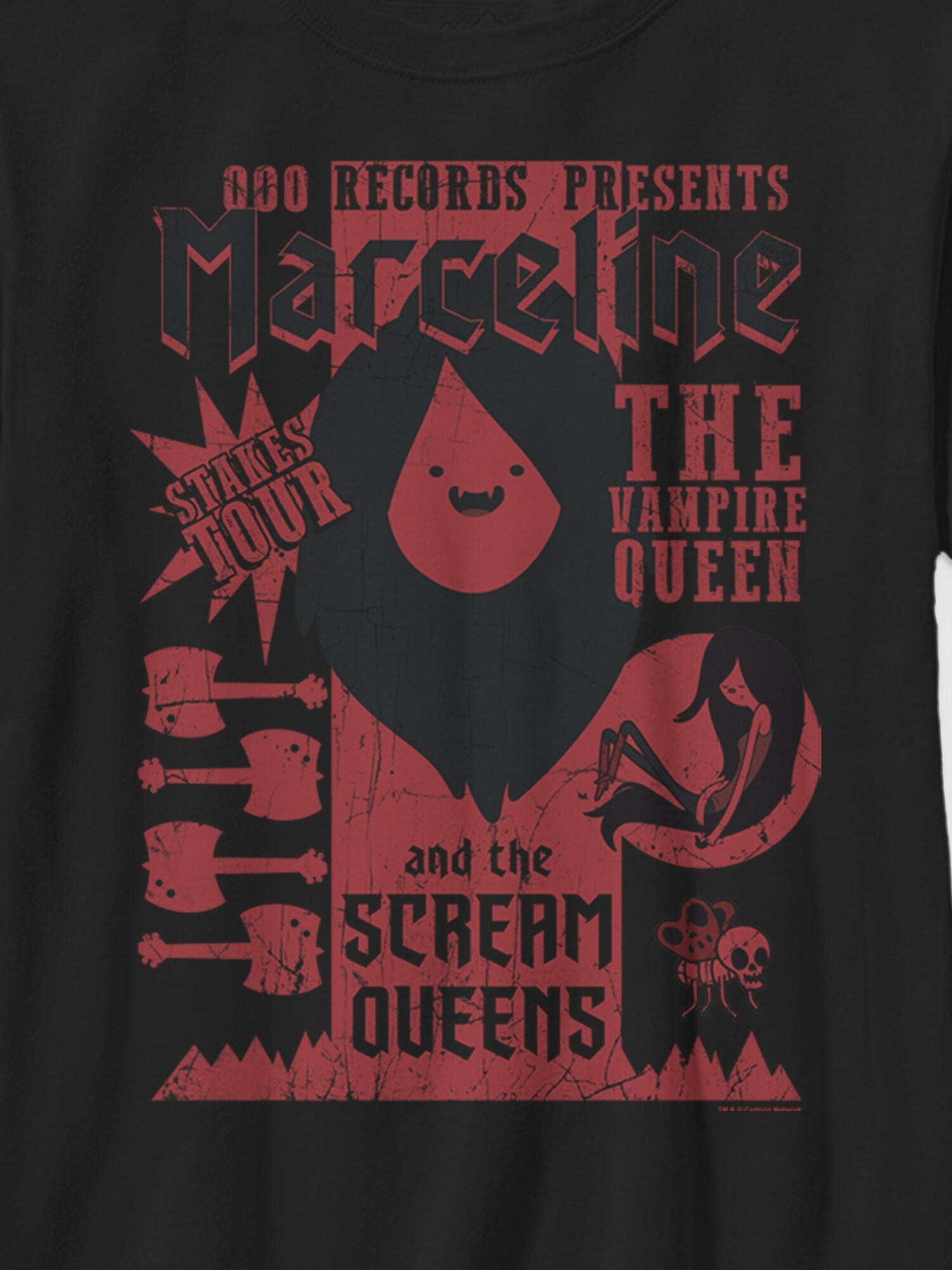 Детская футболка Old Navy Adventure Time Marceline the Vampire Queen Tour Gender-Neutral Graphic, цвет: Чёрный — фото 2
