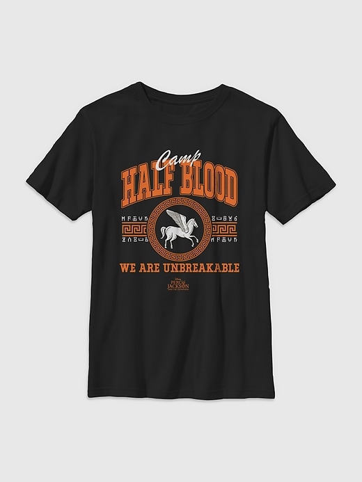 Image number 1 showing, Percy Jackson Collegiate Half Blood Gender-Neutral Graphic T-Shirt for Kids