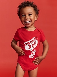 Image number 1 showing, Old Navy x Disney© Mickey Mouse Graphic Bodysuit for Baby