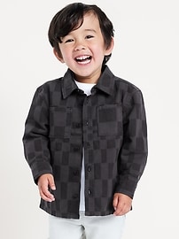 Image number 1 showing, Long-Sleeve Twill Pocket Shirt for Toddler Boys