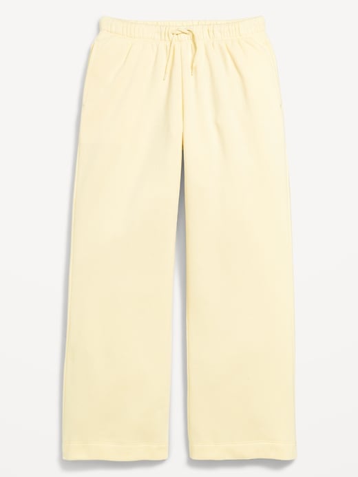Image number 4 showing, Favorite Fleece High-Waisted Wide-Leg Sweatpants for Girls