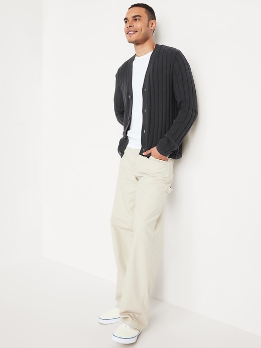 Image number 3 showing, Ribbed Button-Front Cardigan