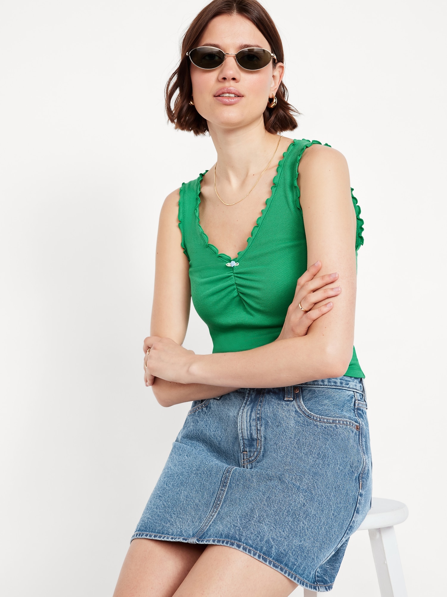 サルセーション Knitted Tank Top XL SALSATION Knit Kit - Streamline Tank – Lion Brand Yarn
