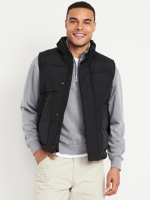 Frost-Free Water-Resistant Puffer Vest - Black Jack