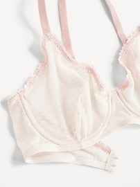 Image number 2 showing, Lace-Trim Mesh-Dot Balconette Bra