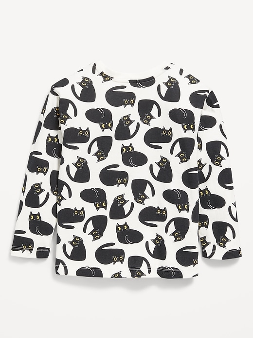 Image number 2 showing, Printed Long-Sleeve T-Shirt for Toddler Girls