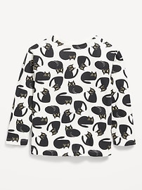 Image number 2 showing, Printed Long-Sleeve T-Shirt for Toddler Girls