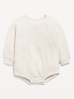 Long-Sleeve Fleece One-Piece Romper for Baby