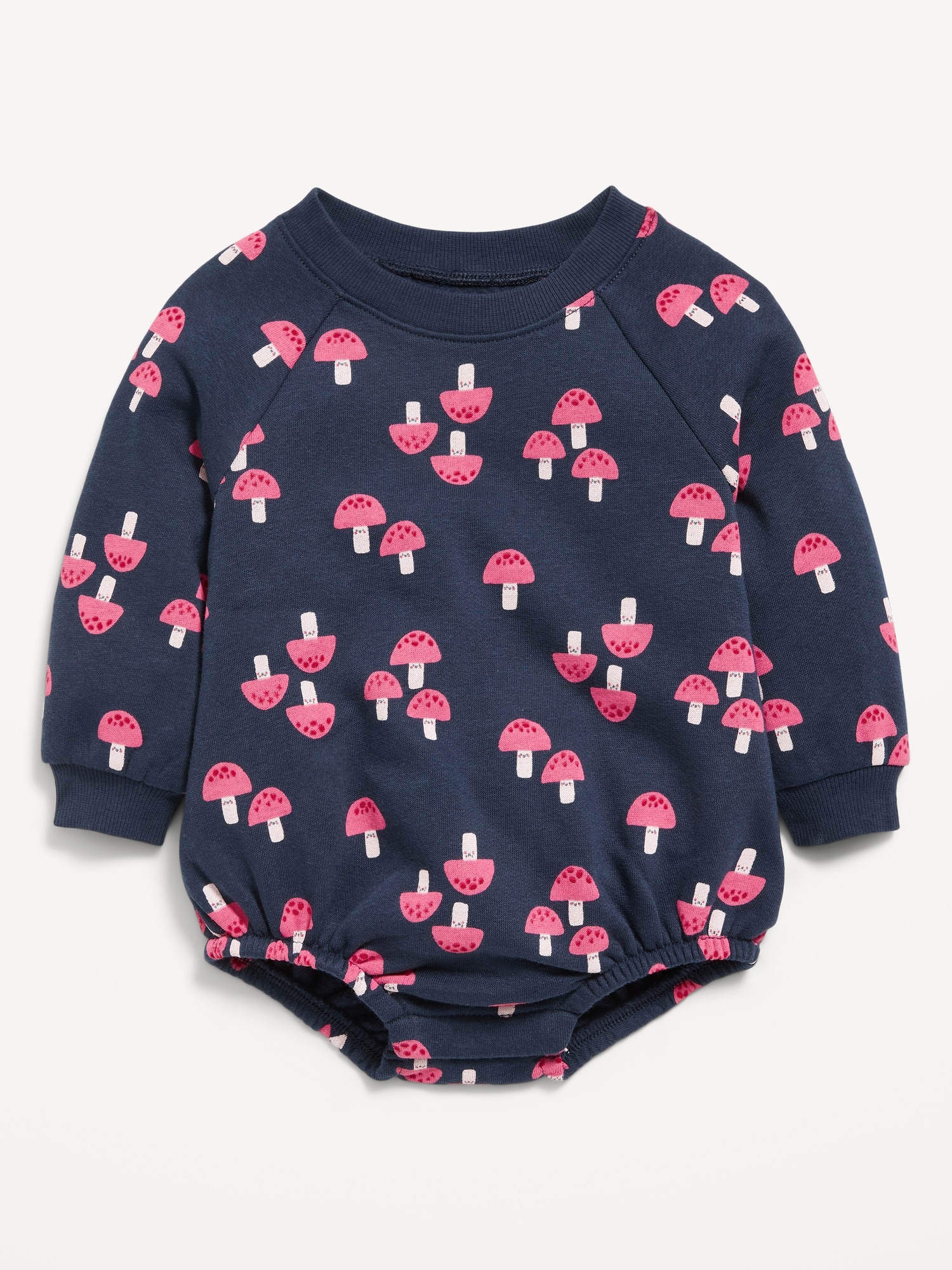 Long-Sleeve Fleece One-Piece Romper for Baby