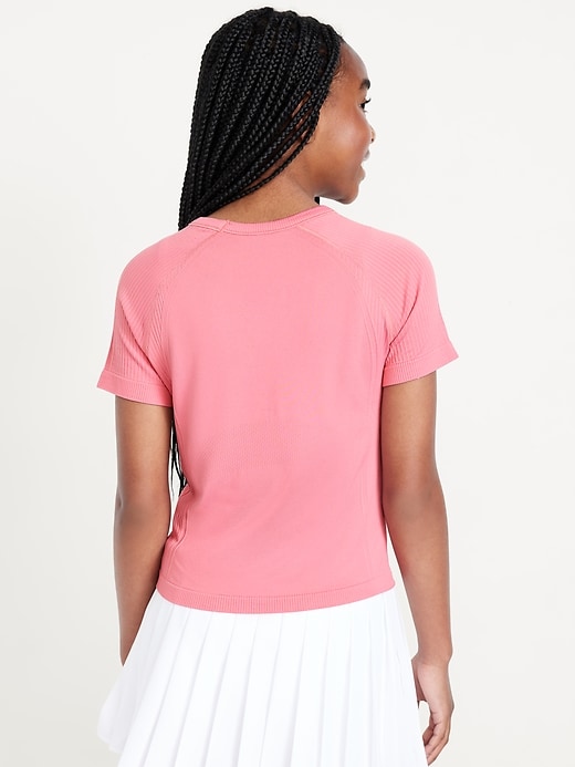 Image number 2 showing, Fitted Seamless Performance Top for Girls