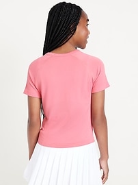 Image number 2 showing, Fitted Seamless Performance Top for Girls