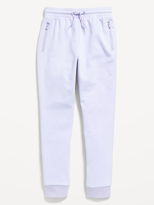 Image number 4 showing, Slim High-Waisted Dynamic Fleece Joggers for Girls