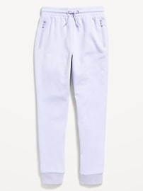 Image number 4 showing, Slim High-Waisted Dynamic Fleece Joggers for Girls