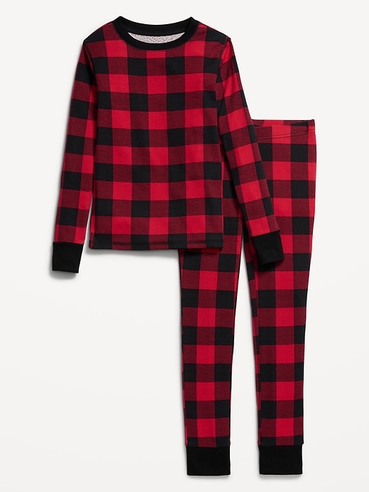 Image number 4 showing, Gender-Neutral Snug-Fit Graphic Pajama Set for Kids