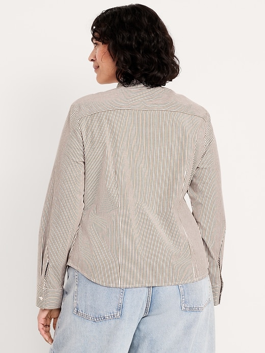 Image number 7 showing, Slim Button-Down Striped Shirt