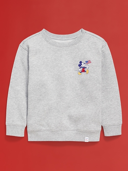 Image number 3 showing, Old Navy x Disney© Mickey Mouse Unisex Oversized Flag Graphic Sweatshirt for Toddler