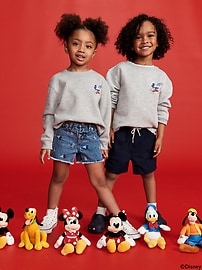 Image number 1 showing, Old Navy x Disney© Mickey Mouse Unisex Oversized Flag Graphic Sweatshirt for Toddler