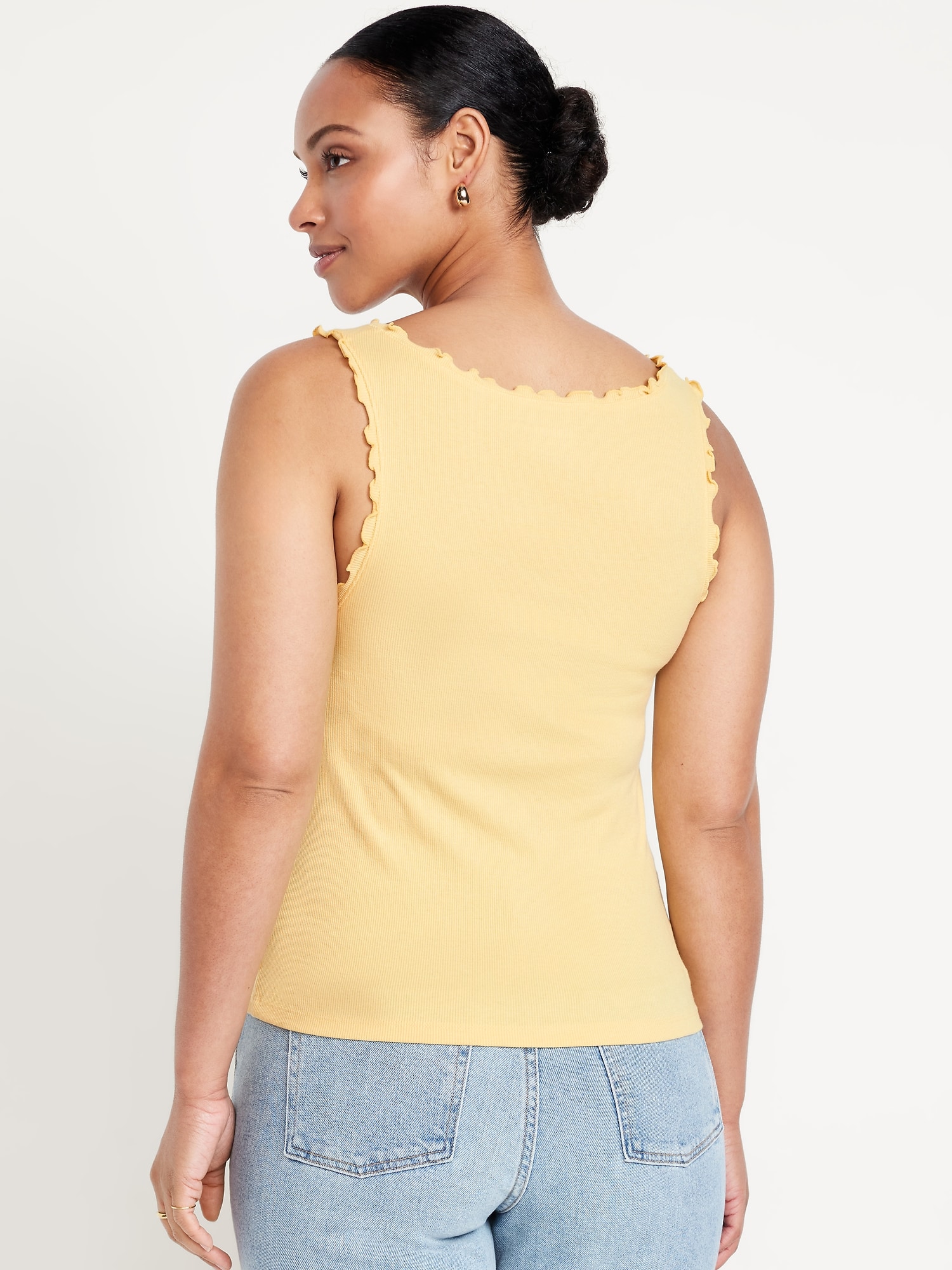 NKNIT rib mini tank top(navy、yellow) NKNIT rib mini tank top(navy、yellow) NKNIT rib mini tank