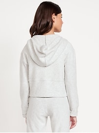 Image number 2 showing, CozePlush 2-Way-Zip Hoodie for Girls