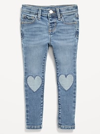Image number 1 showing, High-Waisted Rockstar 360° Stretch Jeggings for Toddler Girls