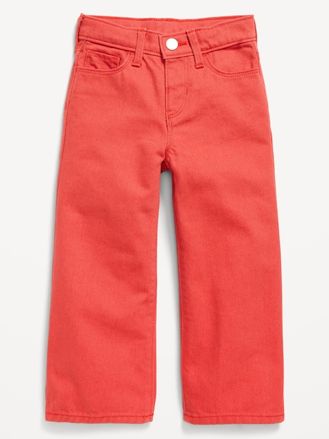 High-Waisted Baggy Wide-Leg Jeans for Toddler Girls