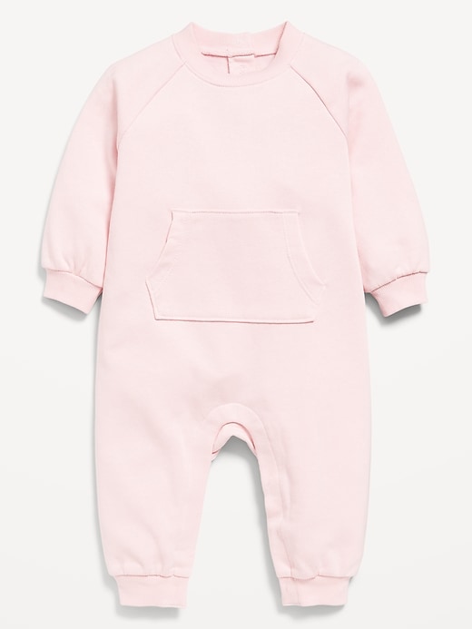 Image number 1 showing, Long-Sleeve Fleece One-Piece Jumpsuit for Baby
