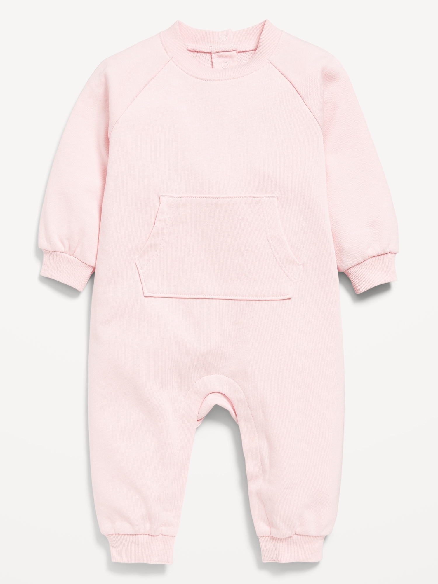 Long-Sleeve Fleece One-Piece Jumpsuit for Baby