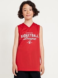 Image number 3 showing, Mesh Graphic Basketball Tank Top for Boys