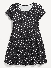 Image number 3 showing, Printed Short-Sleeve Fit and Flare Dress for Girls
