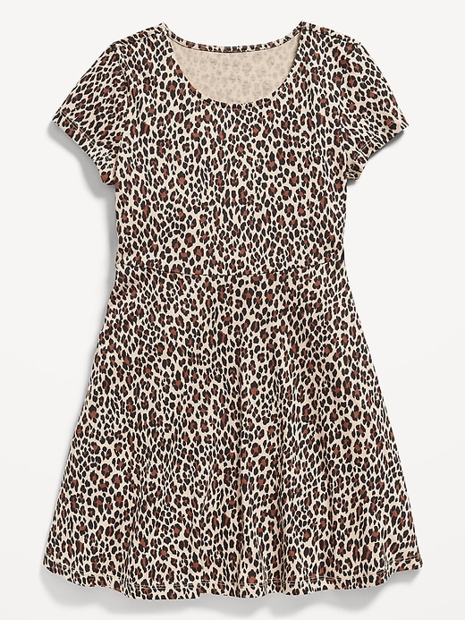 Image number 3 showing, Printed Short-Sleeve Fit and Flare Dress for Girls