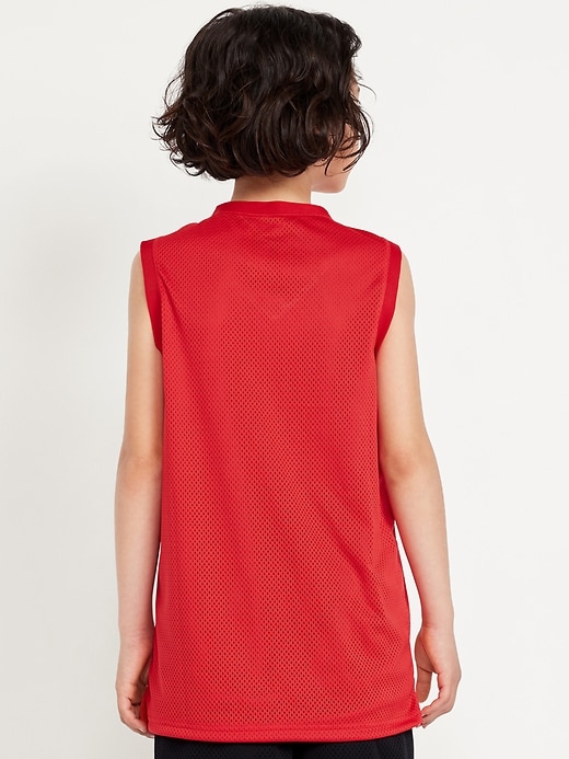 Image number 2 showing, Mesh Graphic Basketball Tank Top for Boys
