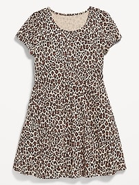 Image number 3 showing, Printed Short-Sleeve Fit and Flare Dress for Girls