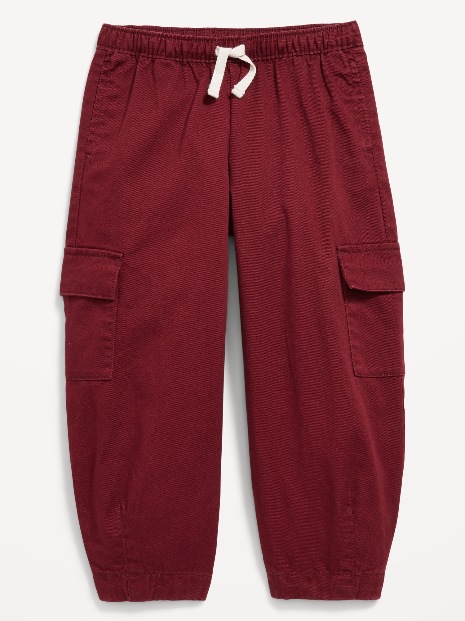 Barrel-Leg Twill Cargo Pants for Toddler Girls