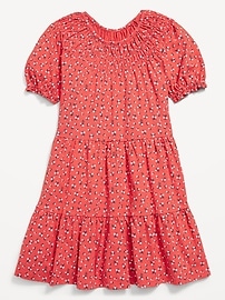 Image number 3 showing, Printed Short-Sleeve Swing Dress for Girls