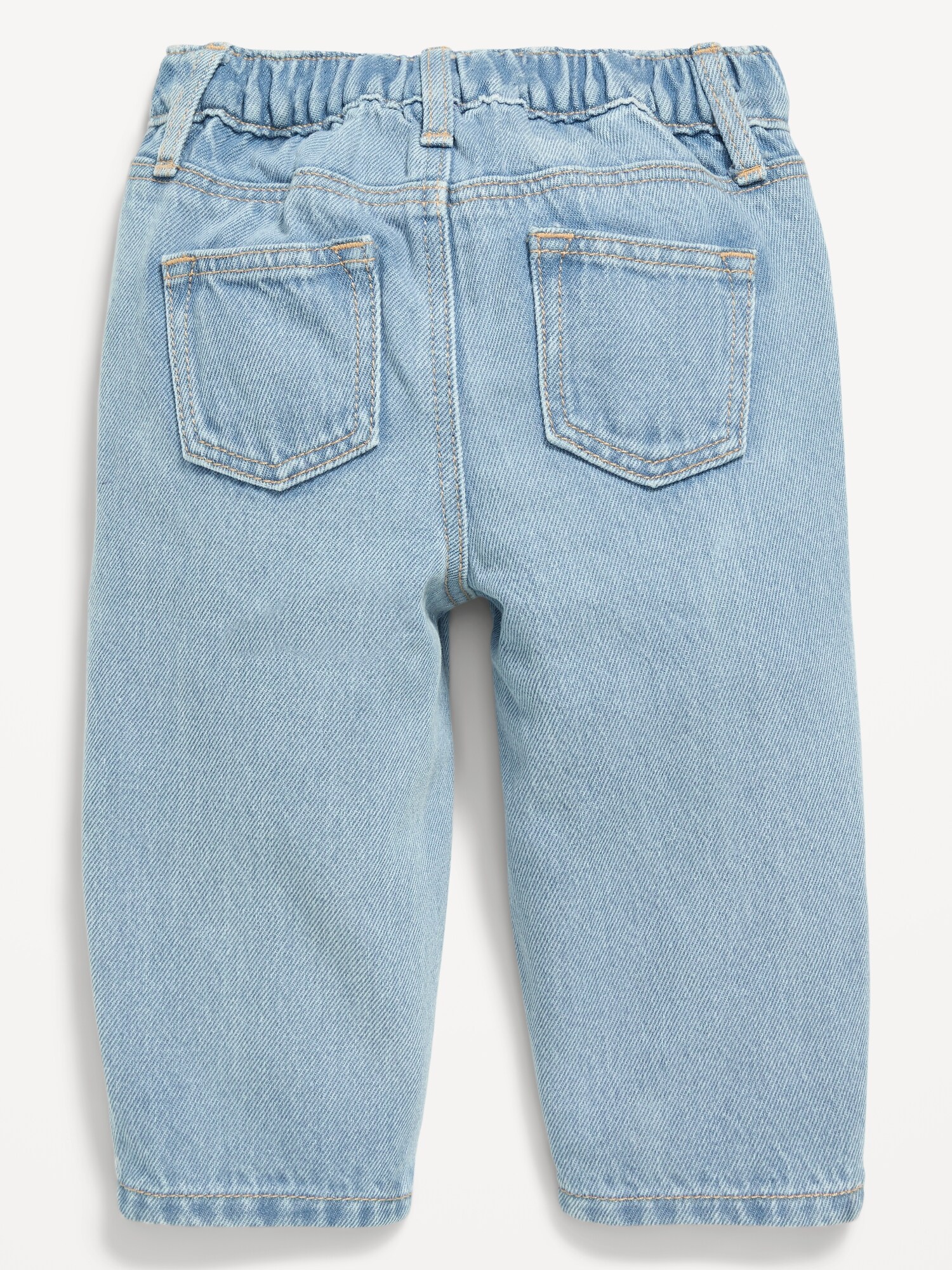Джинсы Old Navy Drawstring Barrel-Leg Jeans для малышей, цвет: Светлая варка — фото 2
